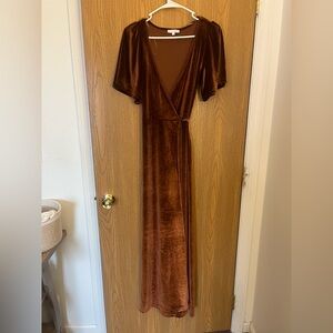 Baltic Born Meghan Wrap Maxi Dress RUST